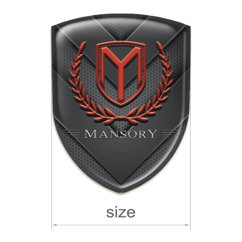 Mansory Emblem Interior Dark V Shape Elements Effect 