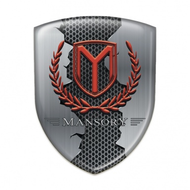 Mansory Car Interior Badge Torn Metal Effect Print