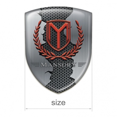 Mansory Car Interior Badge Torn Metal Effect Print