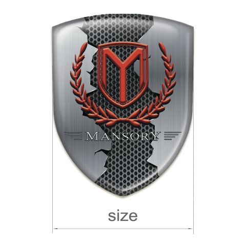 Mansory Car Interior Badge Torn Metal Effect Print