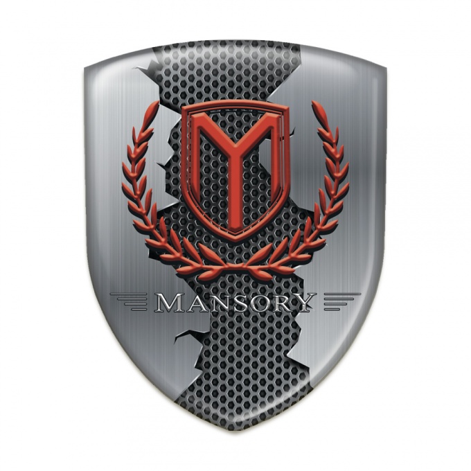 Mansory Car Interior Badge Torn Metal Effect Print