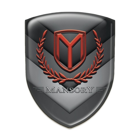 Mansory Silicone Shield Grey Black V Shape elements Print 