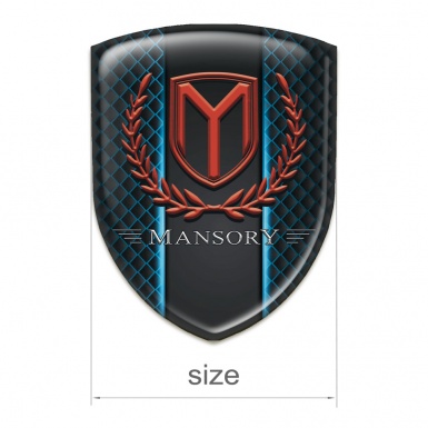 Mansory Self Adhesive Emblem Logo Neon Style 