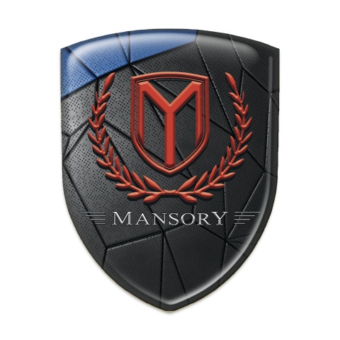 Mansory Resin Sticker Black blue Mosaic 