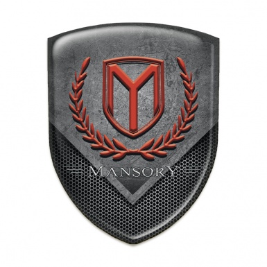 Mansory Emblem Badge Logo Scratched stone slab Style 