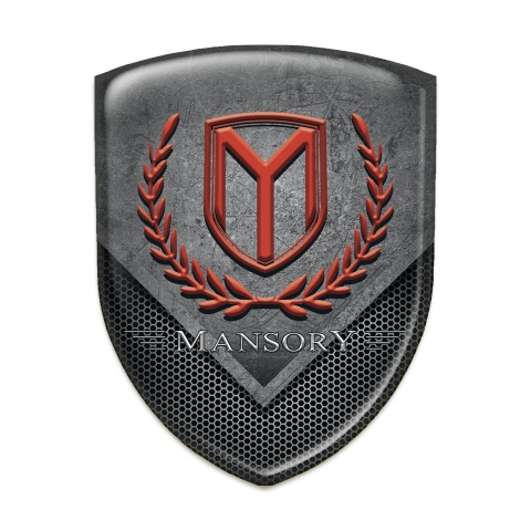 Mansory Emblem Badge Logo Scratched stone slab Style 