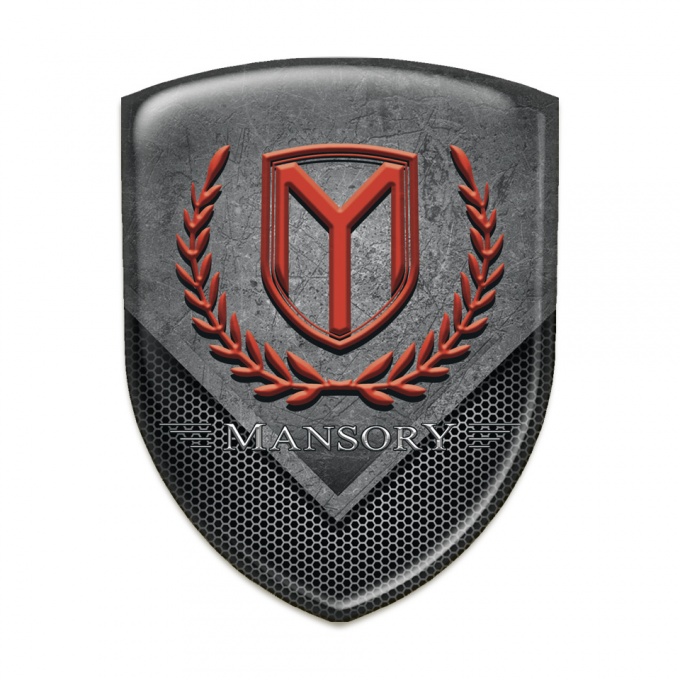Mansory Emblem Badge Logo Scratched stone slab Style 