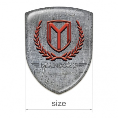 Mansory Self Adhesive Emblem Logo Stone Effcet