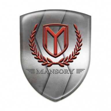 Mansory Resin Sticker Metal S Shape Design 