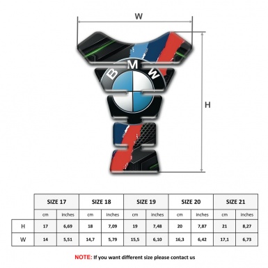 BMW Tank Pad Protector Silicone Sticker High End Design 