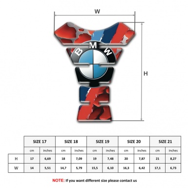 BMW Tank Guard Pads Center Stylish Design 