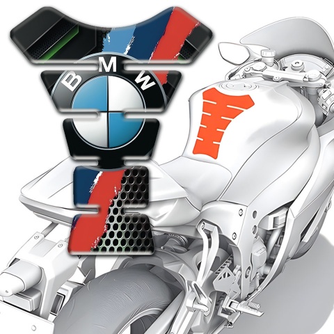 BMW Tank Guard Pads Perforated Effect