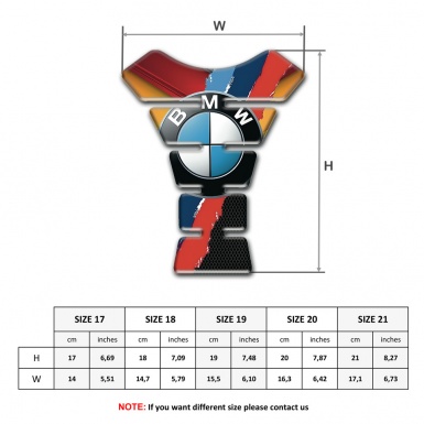 BMW Tank Pad Protector Silicone Sticker Best Design 