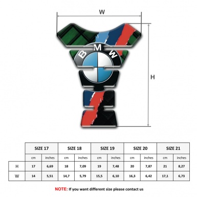 BMW Tank Protector Anti Slip Sticker Style 