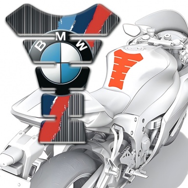 BMW Tank Pad Protector Silicone Sticker Scrahed Motif