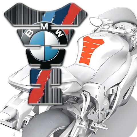 BMW Tank Pad Protector Silicone Sticker Scrahed Motif