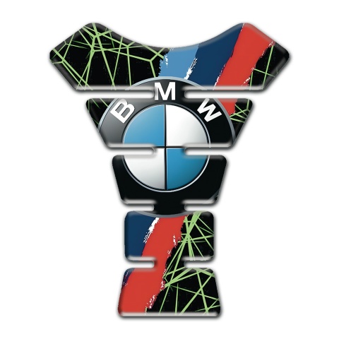 BMW Tank Pad Protector Green Spider Web Style 