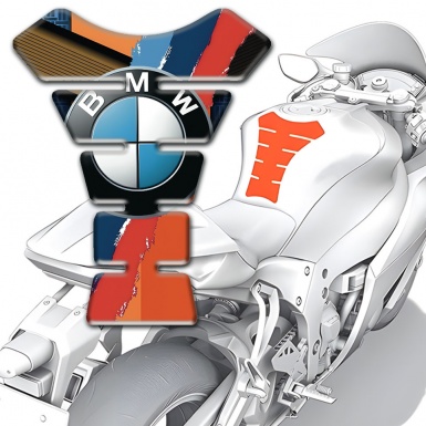 BMW Tank Protector Stylish Design Orange Motif