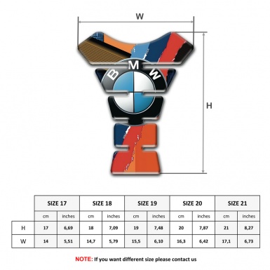 BMW Tank Protector Stylish Design Orange Motif