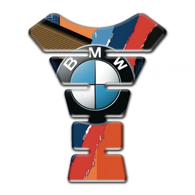 BMW Tank Protector Stylish Design Orange Motif