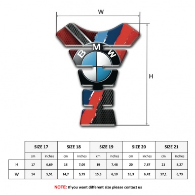 BMW Tank Guard Pads Silicone Sticker High End edition 