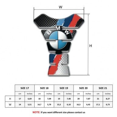 BMW Tank Protector Perforated Metal Effect 