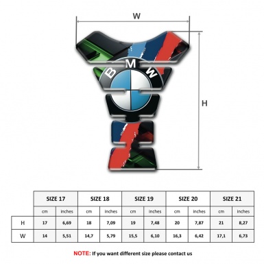 BMW Tank Guard Pads Stylish pattern 