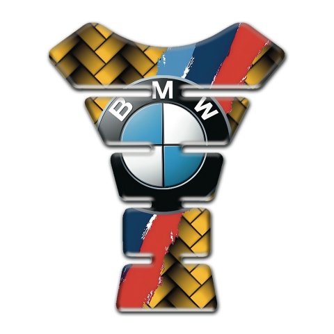 BMW Tank Protector Yellow Braid effect 