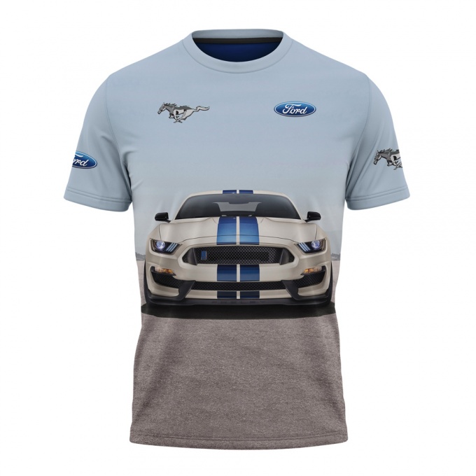 Ford Mustang T-shirt Go Further Blue