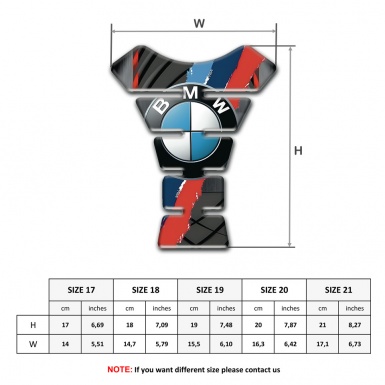 BMW Tank Guard Pads Center Stylish edition 
