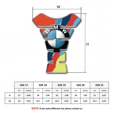 BMW Tank Pad Protector Multicolored High-Quality Design 
