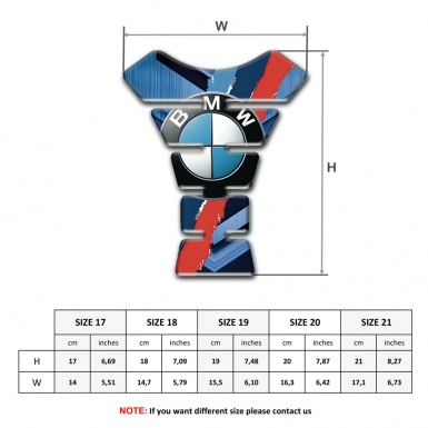 BMW Tank Protector High End Blue Nuance Decoratio 