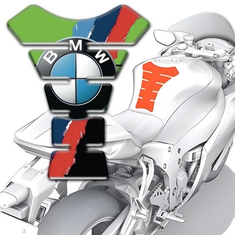 BMW Tank Guard Pads Green Nuance Version 