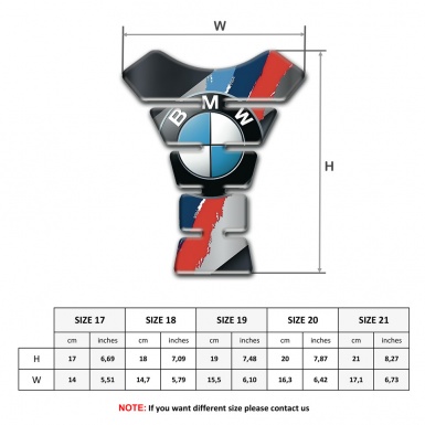 BMW Tank Protector Silicone Sticker Racing Edition 