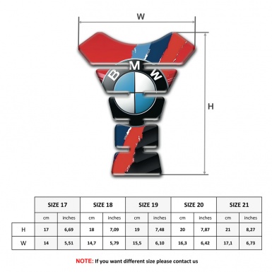 BMW Tank Guard Pads red motif Style 