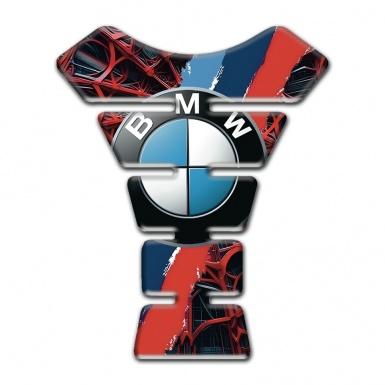 BMW Tank Pad Protector Red Spider Web Decoration 
