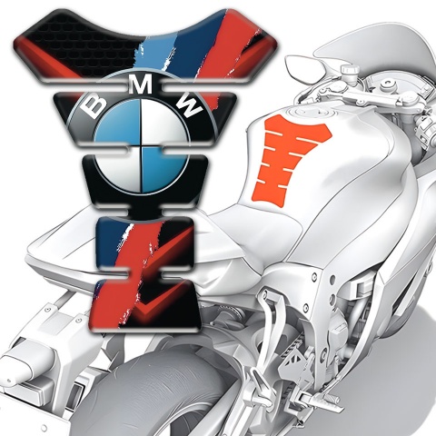 BMW Unique Tank Guard Pads Multicolored with Classic Logo 