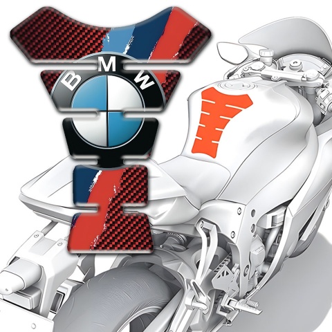BMW Tank Protector Red Carbon base Edition 