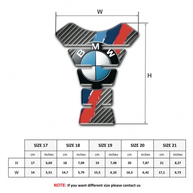 BMW Tank Pad Protector Stripes base Design 