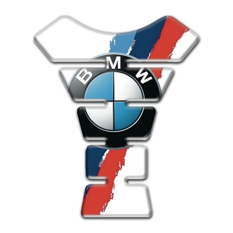 BMW Tank Protector White Nuance base and Classic Logo 