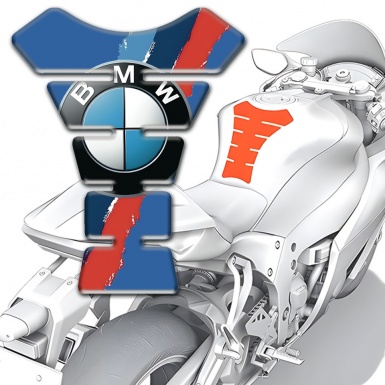 BMW Tank Guard Pads Blue Nuance Style 