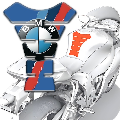 BMW Tank Guard Pads Blue Nuance Style 