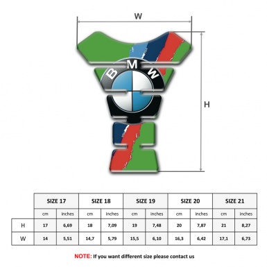 BMW Tank Guard Pads Green Base Design 