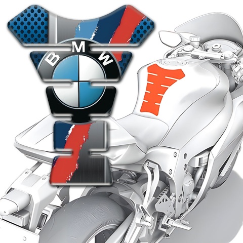 BMW Tank Protector Blue Mesh Theme 