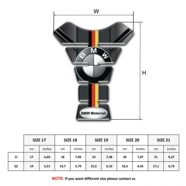 BMW Motorred Tank Protector Center Vision 