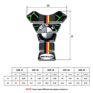 BMW Motorrad Tank Protector Green Motive 