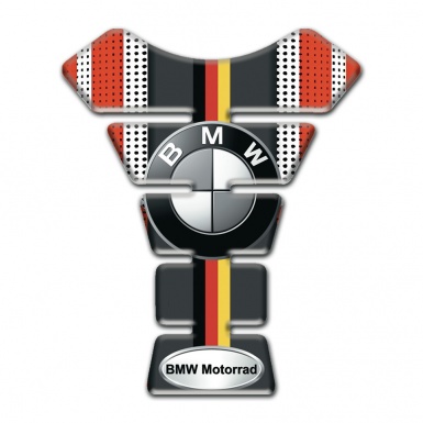 BMW Tank Pad Protector Motorcycle Style German Flag Motif 