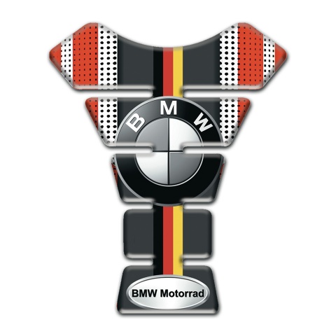 BMW Tank Pad Protector Motorcycle Style German Flag Motif 