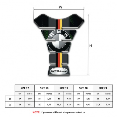 BMW Motorrad Stylish Tank Protector pattern 