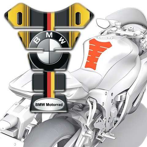 BMW Tank Guard Pads Silicone Sticker Unique Style 